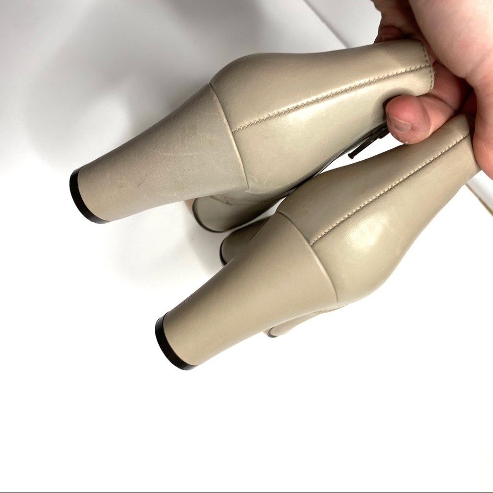 Innovare | Leather Tan Heeled Booties - Picture 7 of 9